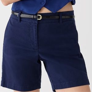 JCrew chino shorts, 7” inseam.